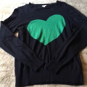 Blue heart sweater